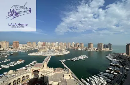 (بنتهاوس  (روف - 5 غرف نوم - 7 حمامات للايجار في طريق بورتو الشرقي - بورتو أرابيا - جزيرة اللؤلؤة - الدوحة