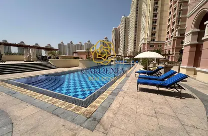 Apartment - Studio - 2 Bathrooms for rent in Viva Central - Viva Bahriyah - The Pearl Island - Doha