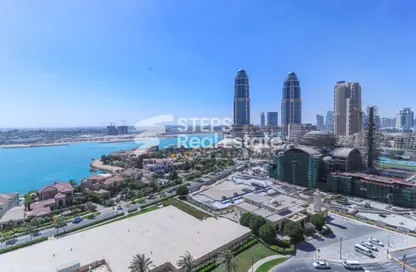 شقة - غرفة نوم - 1 حمام للايجار في طريق بورتو الغربي - بورتو أرابيا - جزيرة اللؤلؤة - الدوحة