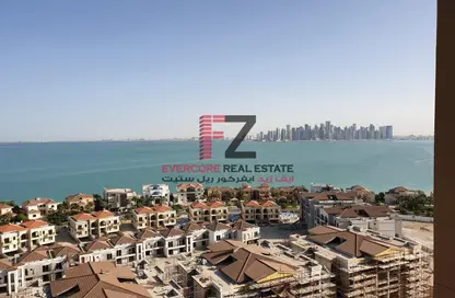 Water View image for: Apartment - 1 Bathroom for rent in Tower 28 - Porto Arabia - The Pearl Island - Doha, Image 1