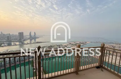 (بنتهاوس  (روف - 3 غرف نوم - 4 حمامات للايجار في ابراج باي - منطقة الأبراج - جزيرة اللؤلؤة - الدوحة
