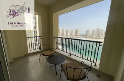 Apartment - 2 Bedrooms - 3 Bathrooms for rent in Viva West - Viva Bahriyah - The Pearl Island - Doha