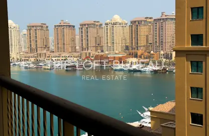 Apartment - 1 Bedroom - 2 Bathrooms for rent in West Porto Drive - Porto Arabia - The Pearl Island - Doha