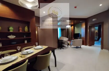 Living / Dining Room image for: Apartment - 1 Bedroom - 2 Bathrooms for rent in Al Mansoura - Al Mansoura - Doha, Image 1