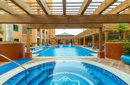 Pool image for: Apartment - 3 Bedrooms - 4 Bathrooms for rent in Tower 11 - Porto Arabia - The Pearl Island - Doha, Image 1