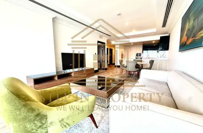 شقة - غرفة نوم - 2 حمامات للايجار في فيفا غرب - فيفا بحرية - جزيرة اللؤلؤة - الدوحة