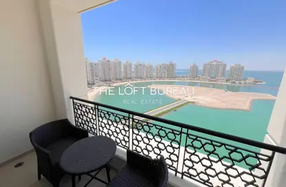 Apartment - 3 Bedrooms - 4 Bathrooms for rent in Viva West - Viva Bahriyah - The Pearl Island - Doha