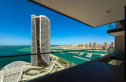 Apartment - 2 Bedrooms - 3 Bathrooms for rent in Lusail Residence - Marina District - Lusail