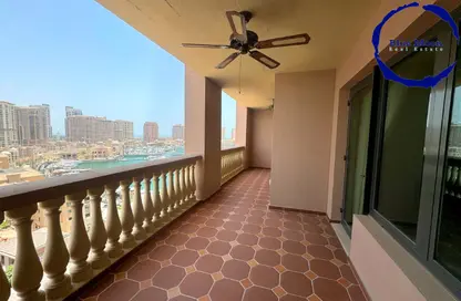Apartment - 2 Bedrooms - 3 Bathrooms for rent in East Porto Drive - Porto Arabia - The Pearl Island - Doha