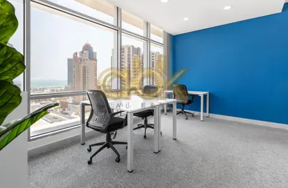 Office Space - Studio - 1 Bathroom for rent in Marina Tower 21 - Marina District - Lusail