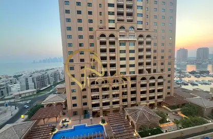 شقة - غرفة نوم - 2 حمامات للايجار في طريق بورتو الشرقي - بورتو أرابيا - جزيرة اللؤلؤة - الدوحة
