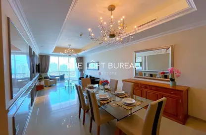Apartment - 3 Bedrooms - 4 Bathrooms for rent in Bilal Pearl Suites - Viva Bahriyah - The Pearl Island - Doha