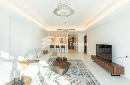 Apartment - 1 Bedroom - 2 Bathrooms for rent in Crystal Residence - The Pearl Island - Doha