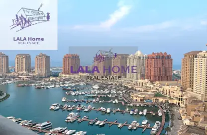 Apartment - 1 Bedroom - 2 Bathrooms for rent in East Porto Drive - Porto Arabia - The Pearl Island - Doha