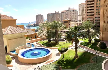 Apartment - 2 Bedrooms - 3 Bathrooms for rent in East Porto Drive - Porto Arabia - The Pearl Island - Doha
