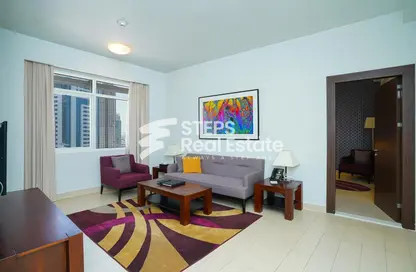 Living Room image for: Apartment - 2 Bedrooms - 3 Bathrooms for rent in West Bay Tower - West Bay - West Bay - Doha, Image 1