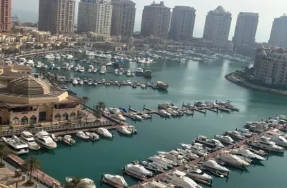 شقة - غرفة نوم - 2 حمامات للايجار في طريق بورتو الشرقي - بورتو أرابيا - جزيرة اللؤلؤة - الدوحة