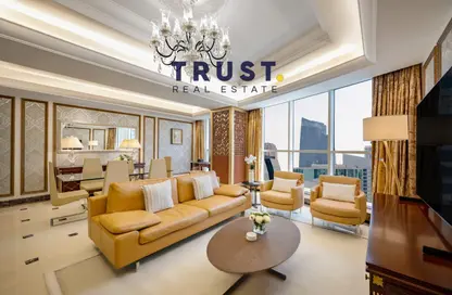 Hotel Apartments - 2 Bedrooms - 4 Bathrooms for rent in West Bay Tower - West Bay - West Bay - Doha