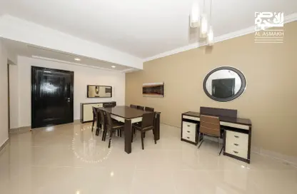 Dining Room image for: Apartment - 2 Bedrooms - 2 Bathrooms for rent in Beverly Hills Tower - West Bay - West Bay - Doha, Image 1