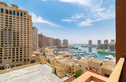 Apartment - 1 Bedroom - 2 Bathrooms for rent in West Porto Drive - Porto Arabia - The Pearl Island - Doha