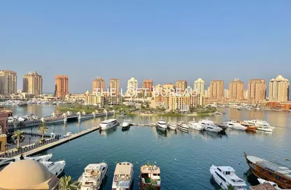 شقة - غرفة نوم - 1 حمام للايجار في طريق بورتو الغربي - بورتو أرابيا - جزيرة اللؤلؤة - الدوحة