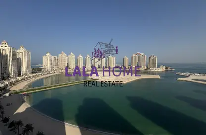 شقة - 2 غرف نوم - 4 حمامات للايجار في فيفا غرب - فيفا بحرية - جزيرة اللؤلؤة - الدوحة
