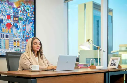 مساحات مكتبية - استوديو - 2 حمامات للايجار في برج الجزيرة - الخليج الجنوبي - الخليج الغربي - الدوحة