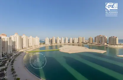 شقة - غرفة نوم - 2 حمامات للايجار في برج 6 - فيفا بحرية - جزيرة اللؤلؤة - الدوحة