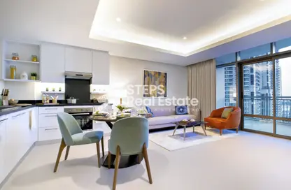 Apartment - 1 Bedroom - 1 Bathroom for rent in Tower 1 - Abraj Quartiers - The Pearl Island - Doha