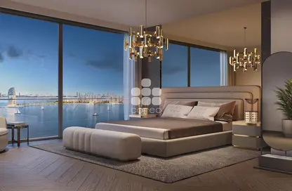 Room / Bedroom image for: Apartment - 1 Bedroom - 2 Bathrooms for sale in Qetaifan Islands - Lusail, Image 1