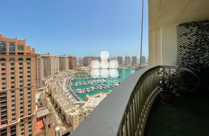 Apartment - 3 Bedrooms - 5 Bathrooms for sale in Tower 10 - Porto Arabia - The Pearl Island - Doha