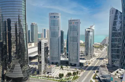 Office Space - Studio - 2 Bathrooms for rent in Alfardan Commercial Tower - Alfardan Towers - West Bay - Doha