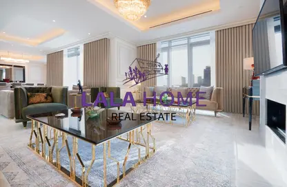 Villa - 5 Bedrooms - 6 Bathrooms for rent in Abraj Bay - Abraj Quartiers - The Pearl Island - Doha