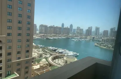 شقة - غرفة نوم - 2 حمامات للايجار في برج 28 - بورتو أرابيا - جزيرة اللؤلؤة - الدوحة