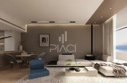 Living / Dining Room image for: Apartment - 2 Bedrooms - 3 Bathrooms for sale in Waterfront Residential - The Waterfront - Lusail, Image 1