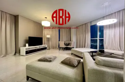 Living Room image for: Apartment - 1 Bedroom - 2 Bathrooms for rent in Marina 9 Residences - Marina District - Lusail, Image 1