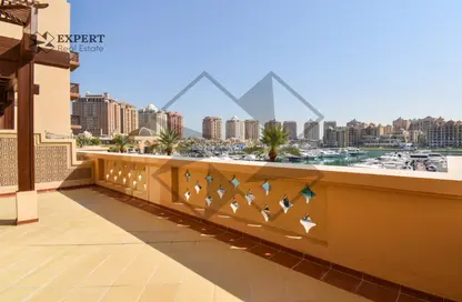 Terrace image for: Townhouse - 4 Bedrooms - 5 Bathrooms for sale in East Porto Drive - Porto Arabia - The Pearl Island - Doha, Image 1