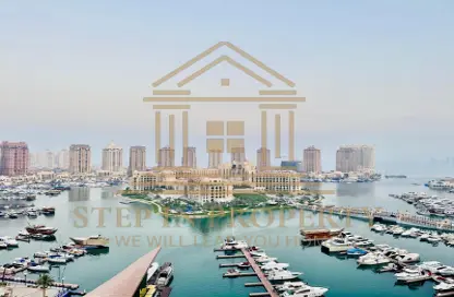 Apartment - 3 Bedrooms - 3 Bathrooms for rent in Tower 10 - Porto Arabia - The Pearl Island - Doha