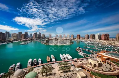 Apartment - 3 Bedrooms - 3 Bathrooms for rent in Burj Eleganté - Porto Arabia - The Pearl Island - Doha