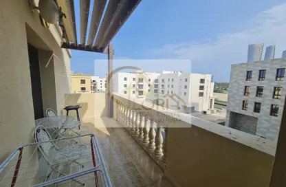 Balcony image for: Apartment - 1 Bedroom - 2 Bathrooms for sale in Piazza 1 - La Piazza - Fox Hills - Lusail, Image 1