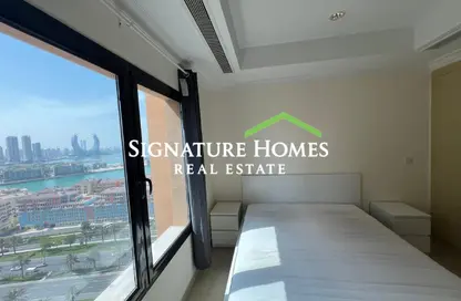 Apartment - 1 Bedroom - 2 Bathrooms for rent in East Porto Drive - Porto Arabia - The Pearl Island - Doha