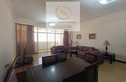Living / Dining Room image for: Apartment - 3 Bedrooms - 3 Bathrooms for rent in Regency Residence Al Sadd - Regency Residence Al Sadd - Al Sadd - Doha, Image 1