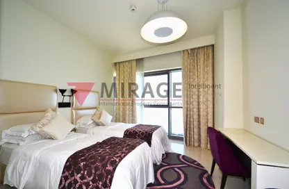 Room / Bedroom image for: Apartment - 3 Bedrooms - 4 Bathrooms for rent in Burj DAMAC Waterfront - Waterfront Residential - The Waterfront - Lusail, Image 1