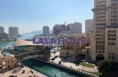Apartment - 1 Bedroom - 2 Bathrooms for rent in East Porto Drive - Porto Arabia - The Pearl Island - Doha