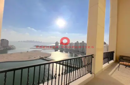 Balcony image for: Penthouse - 3 Bedrooms - 5 Bathrooms for rent in Viva West - Viva Bahriyah - The Pearl Island - Doha, Image 1