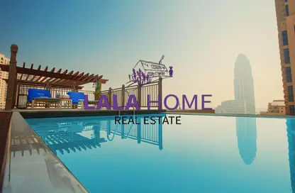 شقة - 3 غرف نوم - 4 حمامات للايجار في ابراج باي - منطقة الأبراج - جزيرة اللؤلؤة - الدوحة