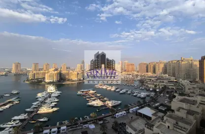 شقة - 2 غرف نوم - 2 حمامات للايجار في طريق بورتو الغربي - بورتو أرابيا - جزيرة اللؤلؤة - الدوحة