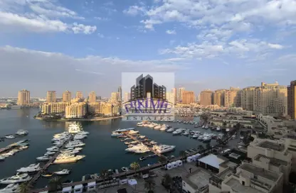 شقة - 2 غرف نوم - 2 حمامات للايجار في طريق بورتو الغربي - بورتو أرابيا - جزيرة اللؤلؤة - الدوحة