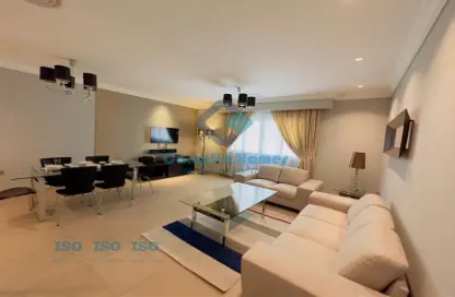 Living / Dining Room image for: Apartment - 2 Bedrooms - 3 Bathrooms for rent in Al Qawafell Street - Al Sadd - Doha, Image 1