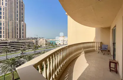 Balcony image for: Apartment - 2 Bedrooms - 2 Bathrooms for sale in Tower 10 - Porto Arabia - The Pearl Island - Doha, Image 1